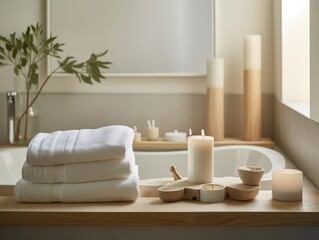Obraz na płótnie Canvas Eco-friendly bath set.