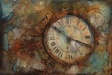 Obraz na płótnie Canvas Clock. Concept of time passing. Generative AI