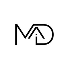 'MID' letter interior logo design.