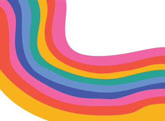 Obraz premium Colorful abstract background Rainbow lines 