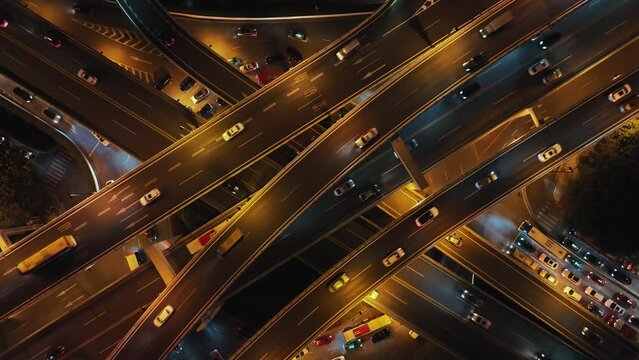 Guangzhou city urban highway night