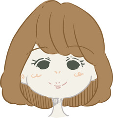 顔タイプ別イラスト【アクティブキュート】
