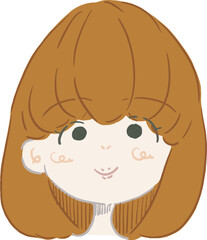 顔タイプ別イラスト【キュート】