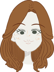 顔タイプ別イラスト【エレガント】