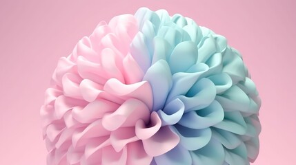 Flowers. Soft Pop Texture created with Generative AI