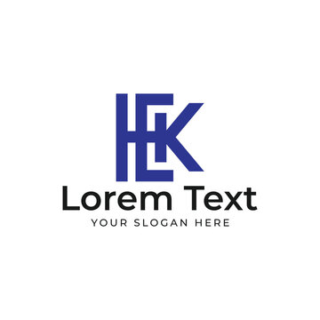HKC or HCK letter mark abstract vector logo design template - Icon design