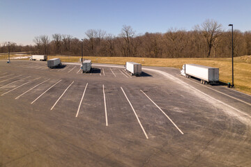Trucks on the parking lot 