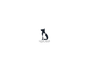 Dog and cat logo design template vector, pet logo design template suitable for pet shop, store, cafe, business, hotel, veterinary clinic, Domestic animals vector illustration logotype, sign and symbol