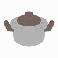 Pressure cooker vector color object