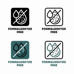 Formaldehyde free vector information sign