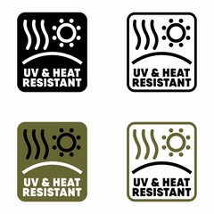 Uv and Heat Resistant vector information sign