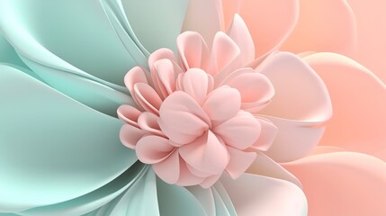 Flowers. Soft Pop Texture created with Generative AI