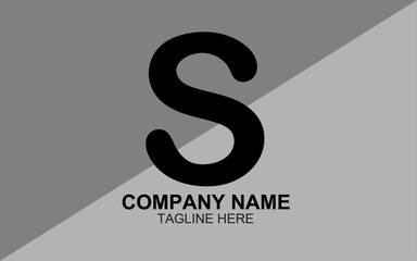 S letter logo, Initial letter logo design, Minimalist letter logo, Modern letter logo, Simple letter logo design, Vector file & template