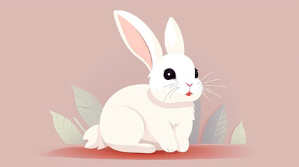 Cute little rabbit - Generative AI, AI generated