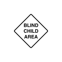 Black and White Color Traffic Sign Street Sign Icon Vector Template