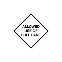 Obraz premium Black and White Color Traffic Sign Street Sign Icon Vector Template