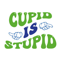 Retro Valentine T-shirt Design, Vector