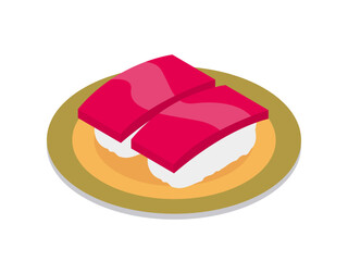 回転寿司のマグロ