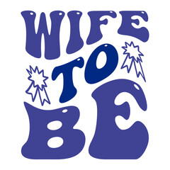 Retro Wedding T-shirt Design, Vector