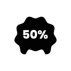 Top choice of 50 percent Discount Icon Vector Illustration Logo Template. Editable graphic resources for many purposes.