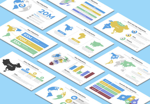Map Infographic Presentation Layout