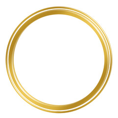 Gold circle frame.	

