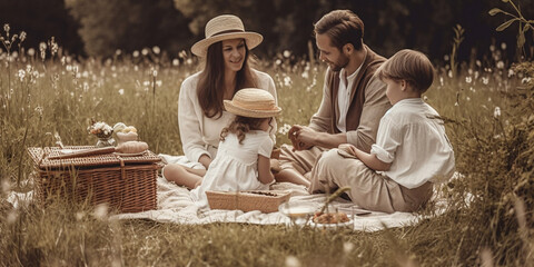 couple holding a picnic basket