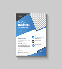 Simple Blue Color Corporate Template Design