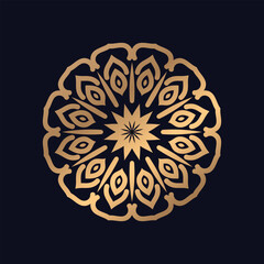 Luxury Circulated mandala background design vector logo icon illustration for print