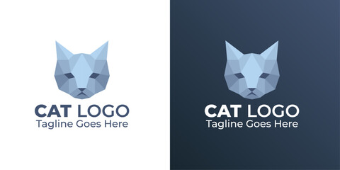 Cat Logo Geometric