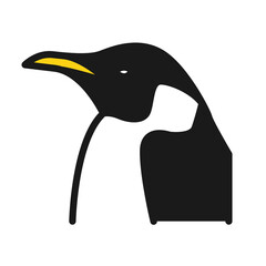 penguin head logo illustration image
