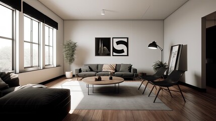 African American minimalists embrace a minimalist lifestyle, which involves simplifying possessions and focusing on the things that truly matter in life. Generated by AI.