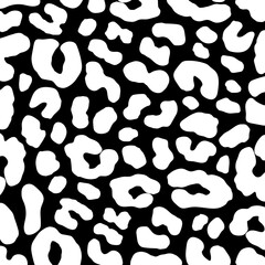 Cheetah print pattern animal Seamless. White cheetah skin abstract for printing, cutting, stickers, web, cover, home decorate and more.
