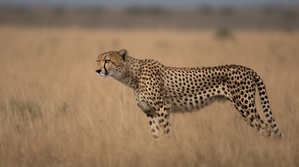 Majestic Cheetah in the Grasslands