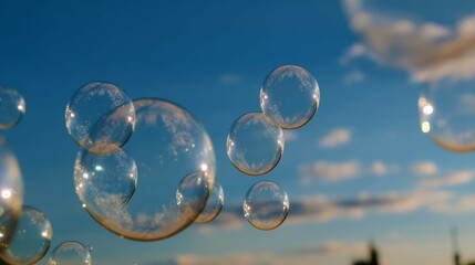 bubbles and sky