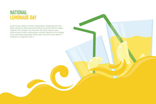 National Lemonade Day background.
