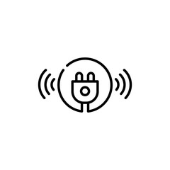 plug icon socket for app web logo banner poster icon - SVG File