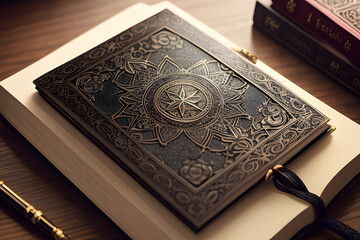 Fototapeta premium magical book on a table