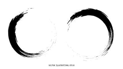 handwritten circle symbol  ,hand drawn elements , flat Modern design isolated on white background ,Vector illustration EPS 10