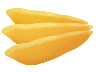 数の子三切れのリアルなテイストの美味しそうな手描きイラスト