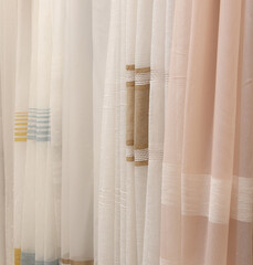 Curtains variety selection drapes shop store lot retail many  