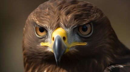 Stunning close-up portrait of a Golden Eagle