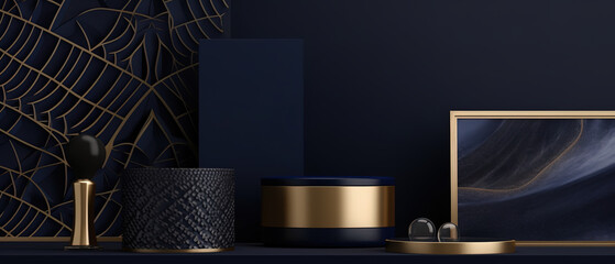 Elegant and refined mockup are the perfect backdrop for your luxury beauty products