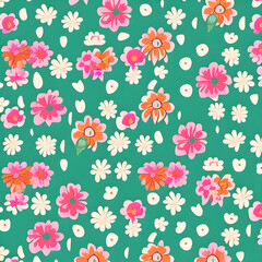 cute seamless floral pattern