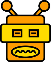 cartoon robot head avatar