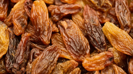 Raisin dried grape berries macro. Raisin ingredient in culinary cooking 