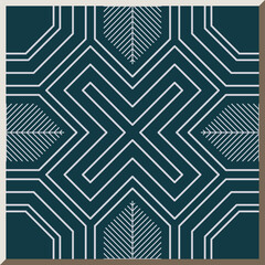 Ceramic tile pattern Polygon Cross Geometry Spiral Frame Line