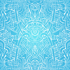 Vector background on the theme of web networks in cartoon comic style.