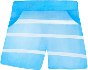 shorts beach watercolor png