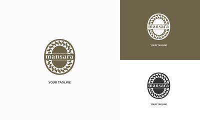 Stamp logo design for a beverage company Mansara 